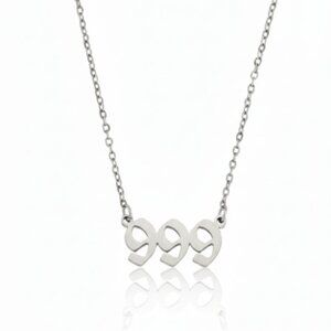 Angel Number 999 Release Stainless Steel Necklace